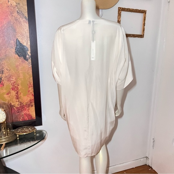 Miguelina Alexis Caftan Dress Size Large New Silk Crepe - Picture 3 of 14